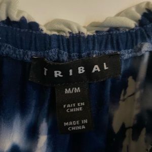 Tribal Brand 3/4 length top- can be worn off the shoulder